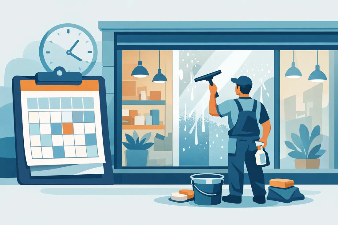 Shop Window Cleaning Schedule: How Often?
