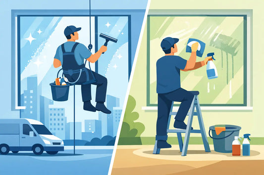 Professional vs DIY Window Cleaning