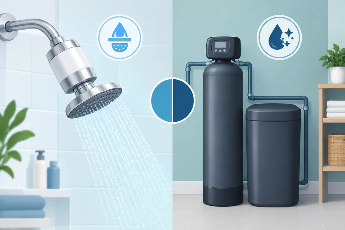 Shower Filter Versus Water Softener Compared
