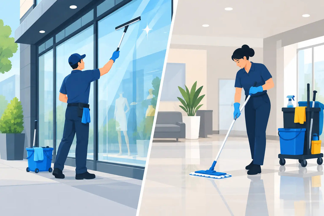 Shopfront Glass Cleaning Versus General Cleaners
