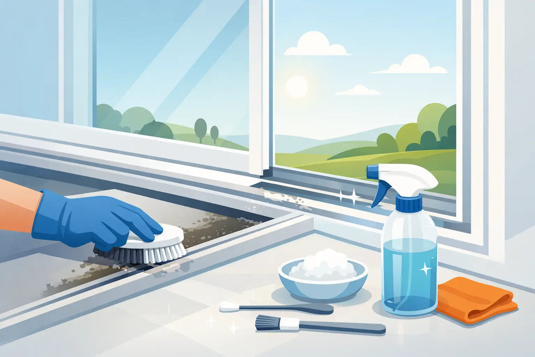 How to Clean Window Tracks Without the Grime