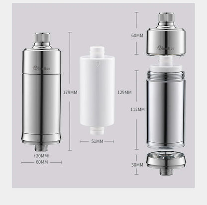 Wheelton Shower Filter Replacement Cartridges -(3 pack) Chlorine & Heavy Metal Reduction