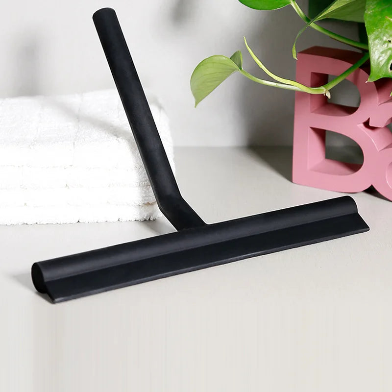 Matte Black Silicone Shower Squeegee