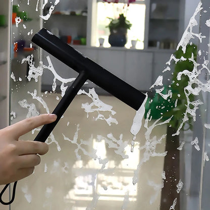Matte Black Silicone Shower Squeegee