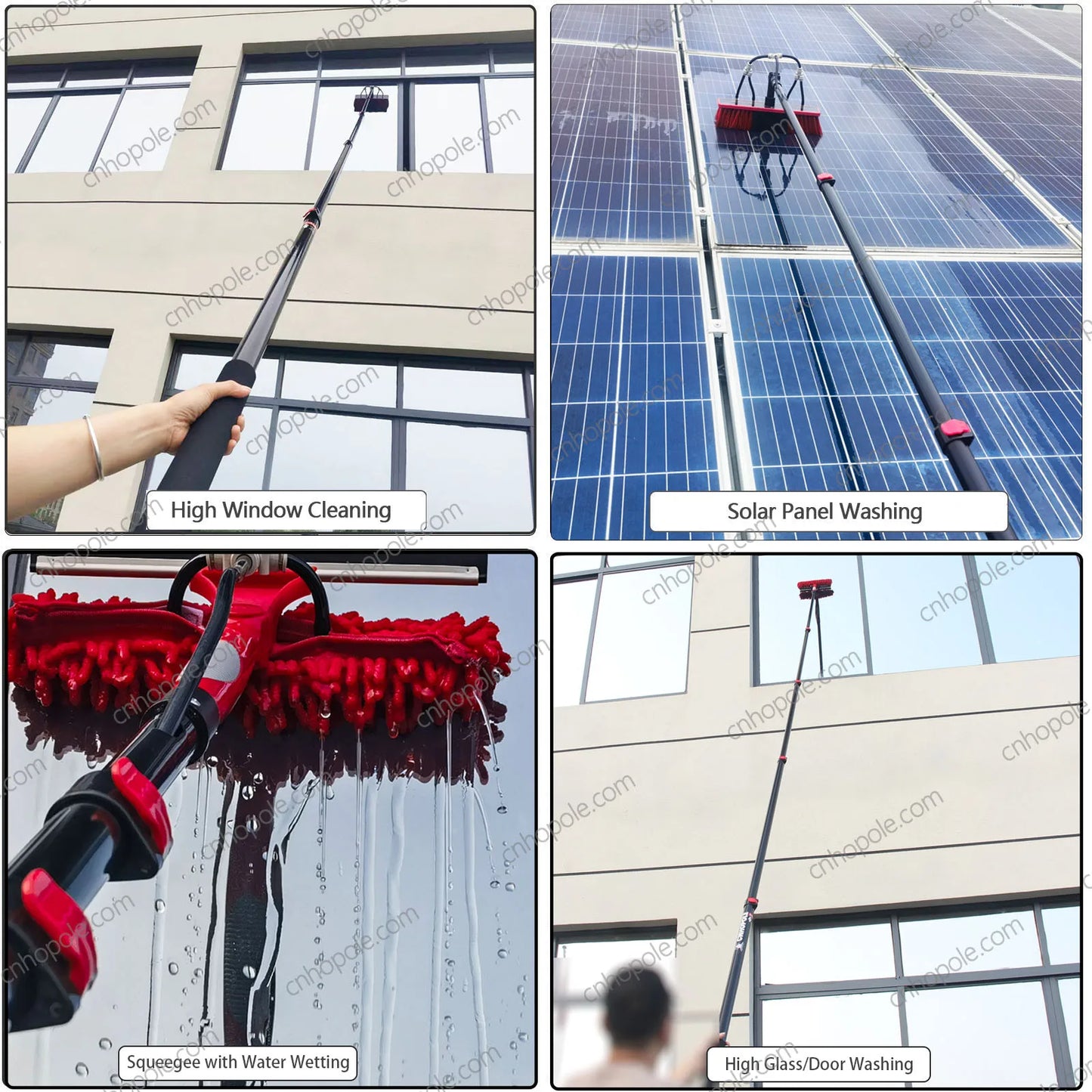 36ft Water Fed Window Cleaning System- Professional Exterior Cleaning Kit