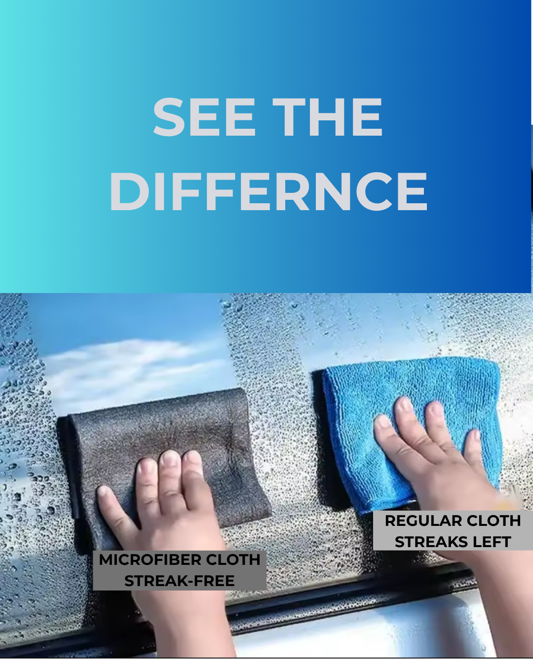 Streak-Free Microfiber Cleaning Cloths - (10) pack