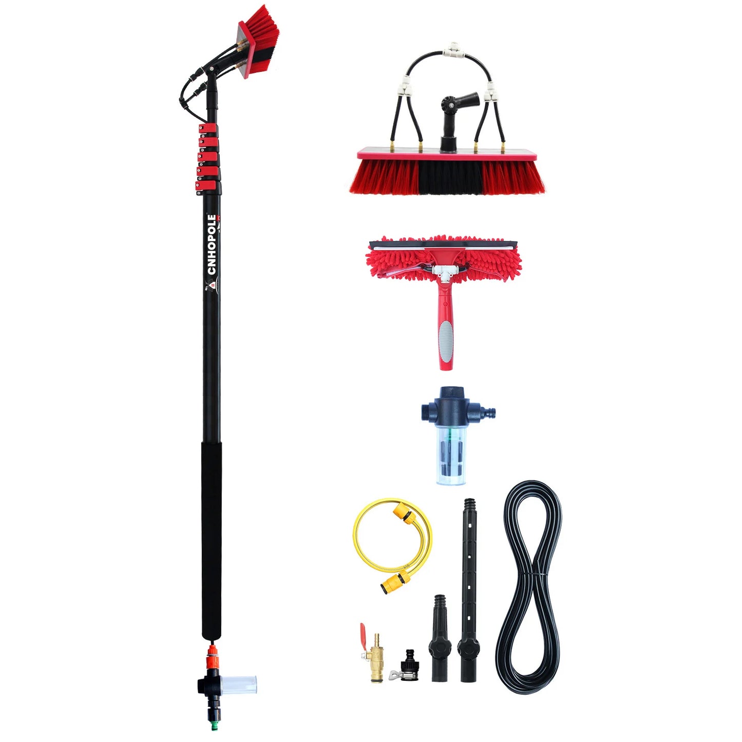 36ft Water Fed Window Cleaning System- Professional Exterior Cleaning Kit
